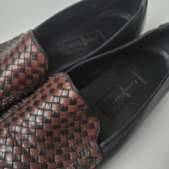 Cole Haan Woven Leather Slip on Loafers Flats - Picture 3 of 5